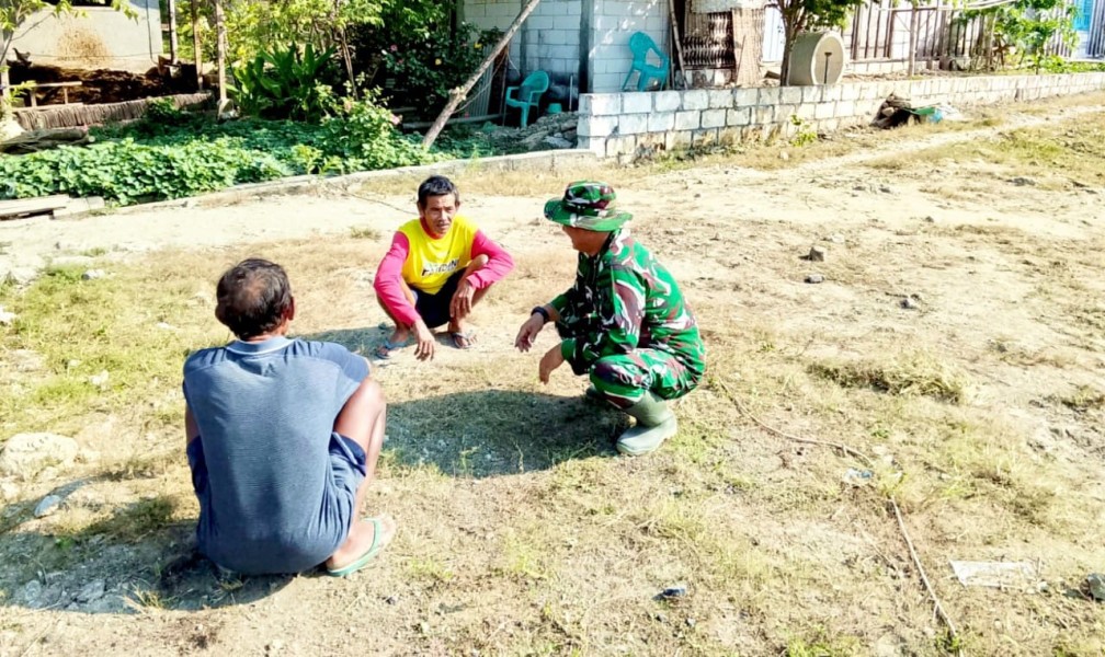 TNI Kedungadem Menyapa Warga, Sosialisasikan Program TMMD 129 Bojonegoro