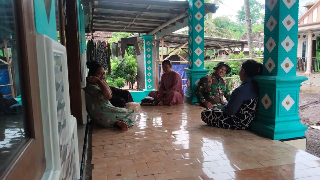 Satgas TMMD Ke-128 Gelar Komsos Sampaikan Program Fisik dan Non Fisik ke Warga Brabe