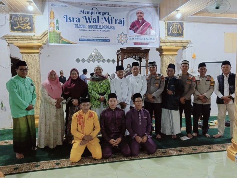 Peringatan Isra Miraj Nabi Muhammad SAW 1447 H/2026 M Digelar di Masjid Baitul Hikmah Desa Limau Manis