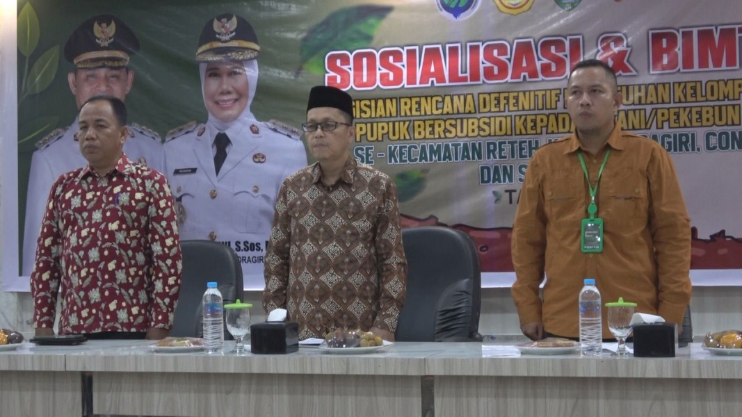 Pemkab Inhil Gelar Bimtek Pengisian Rencana Penitipan Pupuk Subsidi Petani Desa