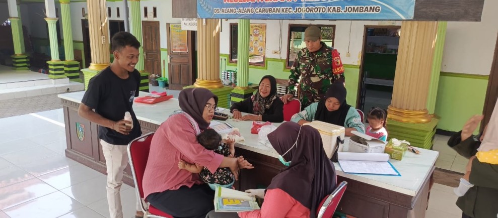 Serda Sumanto Dampingi Posyandu di Desa Alang-Alang Caruban
