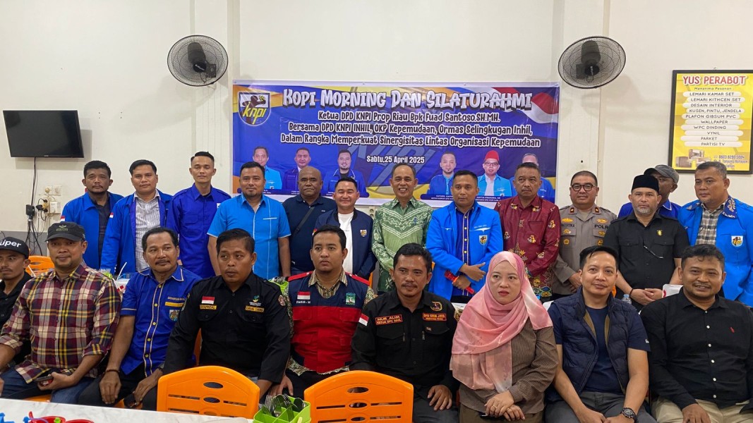Gelar Kopi Morning dan Silaturahmi, Bupati Inhil Apresiasi KNPI Inhil Atas Wujud Sinergitas Lintas Organisasi Kepemudaan