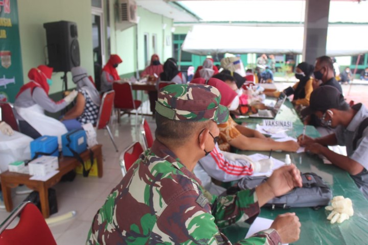 Kodim 0314/Inhil Laksanakan Vaksinasi Bagi Lansia