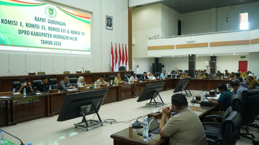 Rapat Gabungan Komisi DPRD Inhil Bahas Permasalahan Lahan Kebun Sawit Masyarakat