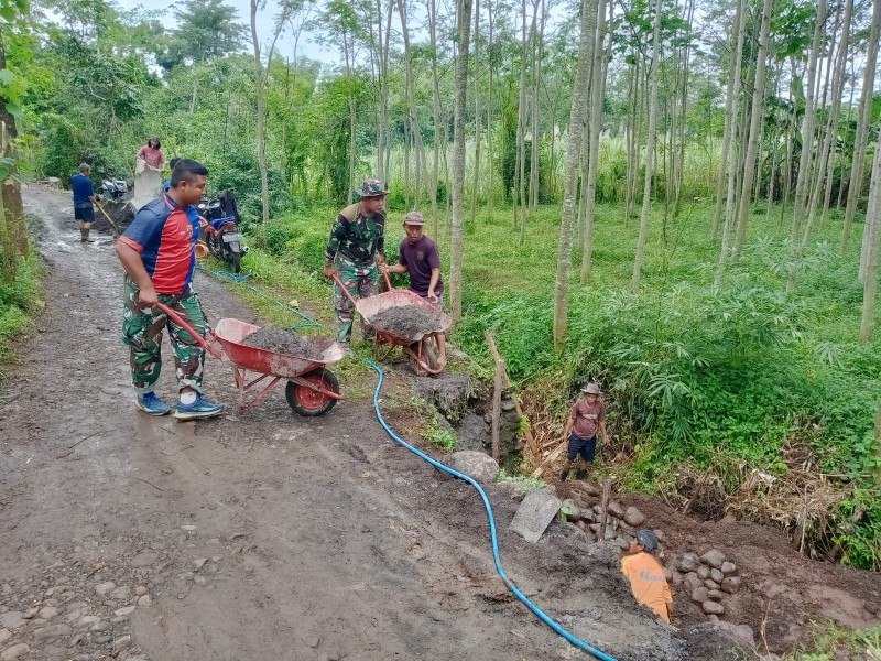 Progres TMMD Ke-128 Capai Tahap Akhir, Pembangunan TPT Tinggal 2 Titik.