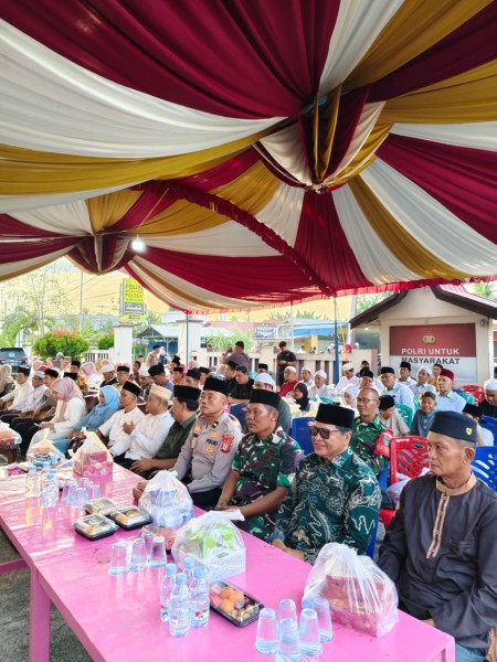 Polsek Tempuling Gelar Buka Puasa Bersama Forkopimcam dan Santuni Anak Yatim
