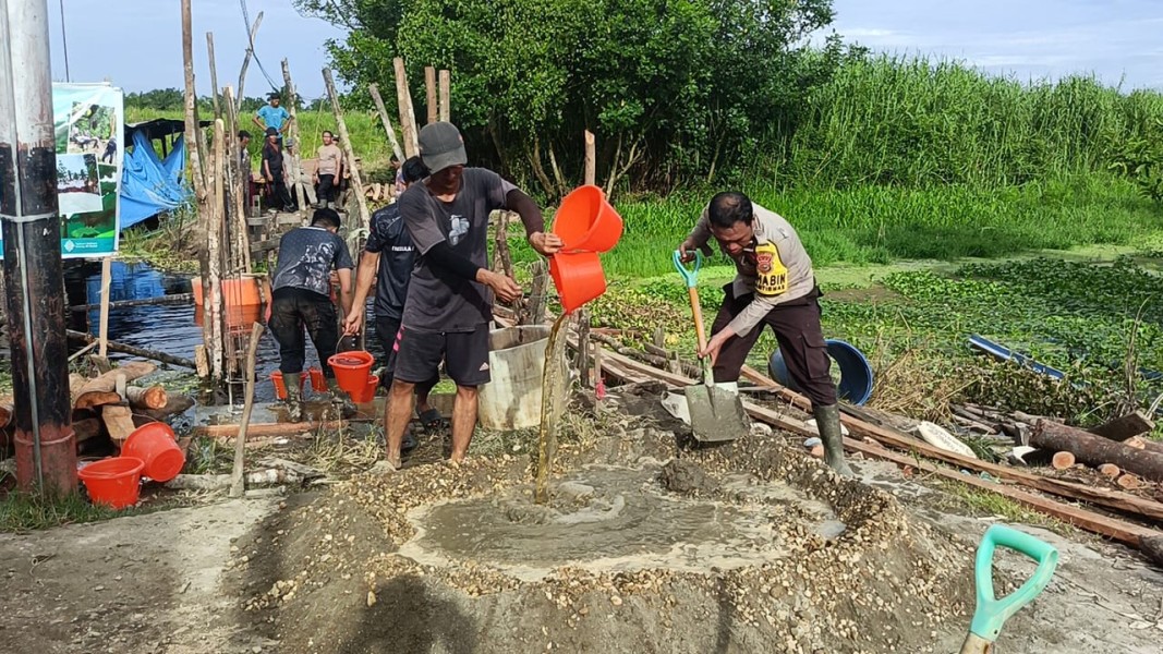 Pembangunan Jembatan Merah Putih Presisi Tahap II Gelombang 3 di Batang Tuaka Capai 20 Persen