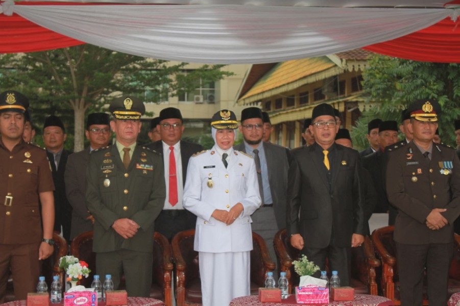 Dukung Penguatan Ideologi Bangsa, Wakil Ketua DPRD Junaidi Hadiri Upacara Harlah Pancasila Inhil