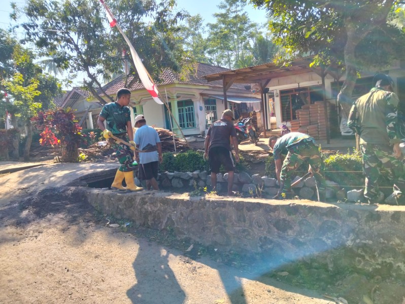 Kekompakan Satgas TMMD dan Warga Percepat Pembangunan Drainase, Lingkungan Lebih Aman dan Bebas Genangan