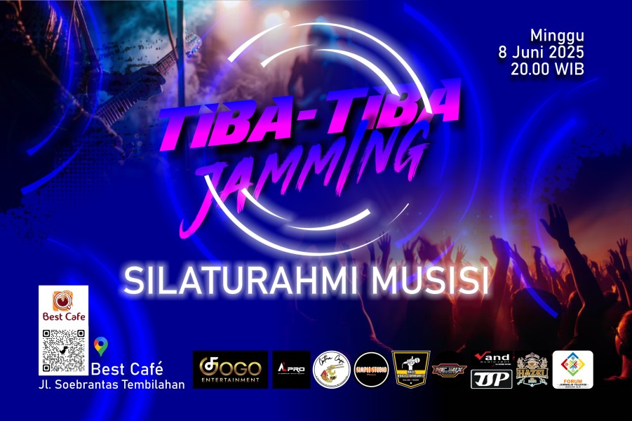 Tiba Tiba Jamming Silaturahmi Musisi Inhil Digelar Malam Ini