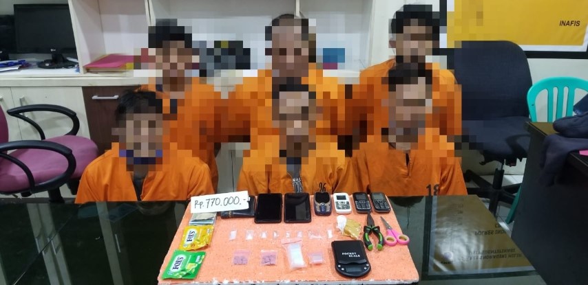 Polres Inhil Amankan Seorang PNS, Terlibat Narkoba bersama 3 Residivis