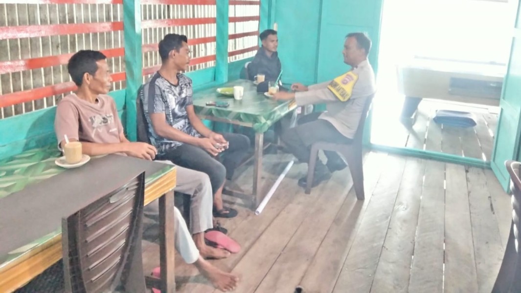 Aipda Taufik Akbar Koordinasi bersama Masyarakat Terkait Pendataan Lahan Ketahanan Pangan