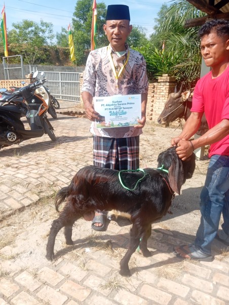 Wujud Kepedulian di Momen Idul Adha, PLN Nusantara Power UP Tenayan Salurkan 22 Ekor Hewan Kurban untuk Warga Ring 1