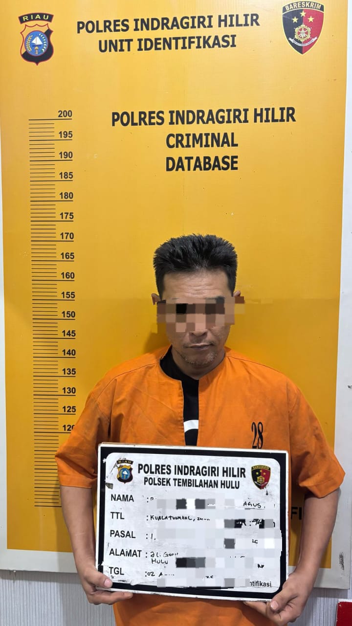 Polsek Tembilahan Hulu Bekuk Pengedar Shabu di Wisma Inhil, Barang Bukti dan Tersangka Diamankan