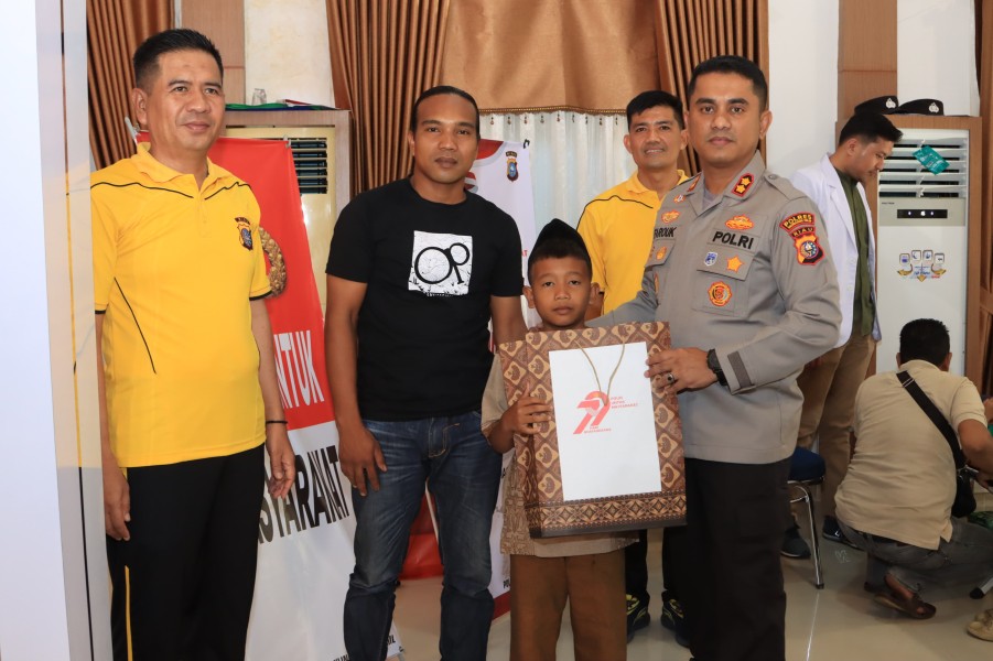 Polres Inhil Gelar Pemeriksaan Kesehatan Gratis dalam Rangka Hari Bhayangkara