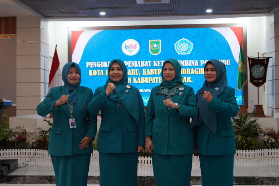Kartika Sari Erisman di Kukuhkan Menjadi Pj Ketua Pembina Posyandu Kabupaten Indragiri Hilir