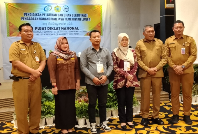 Gandeng Pusdiklat Pekan Baru, Dinas PUPR Karimun Gelar Pelatihan Dan Ujian Sertifikasi Pengadaan Barang/Jasa