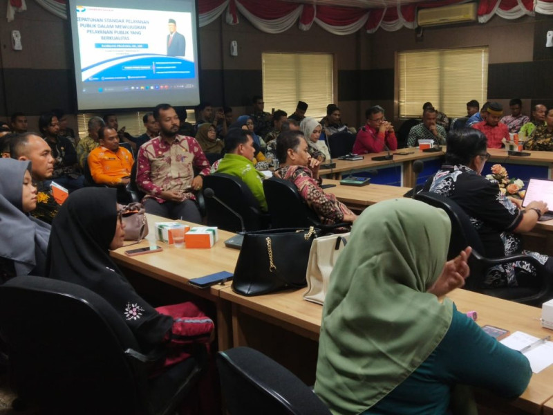 Persiapan Kompetisi Bupati Awards, Ombudsman Lakukan Penilaian Layanan Publik Terhadap OPD Pemkab Kampar