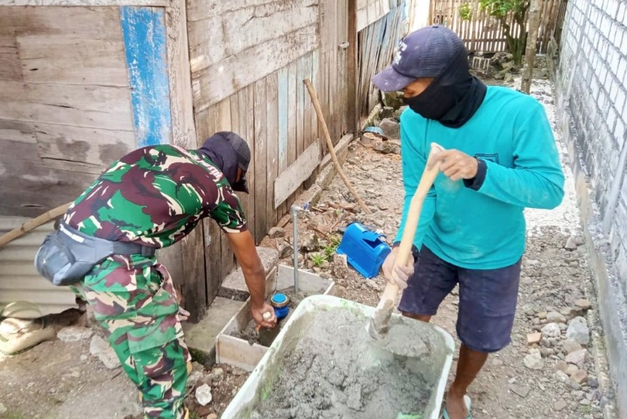 Keran Kebahagiaan Mulai Mengalir: Cerita Gotong Royong Satgas TMMD 129 Bojonegoro dan Warga Bekatul