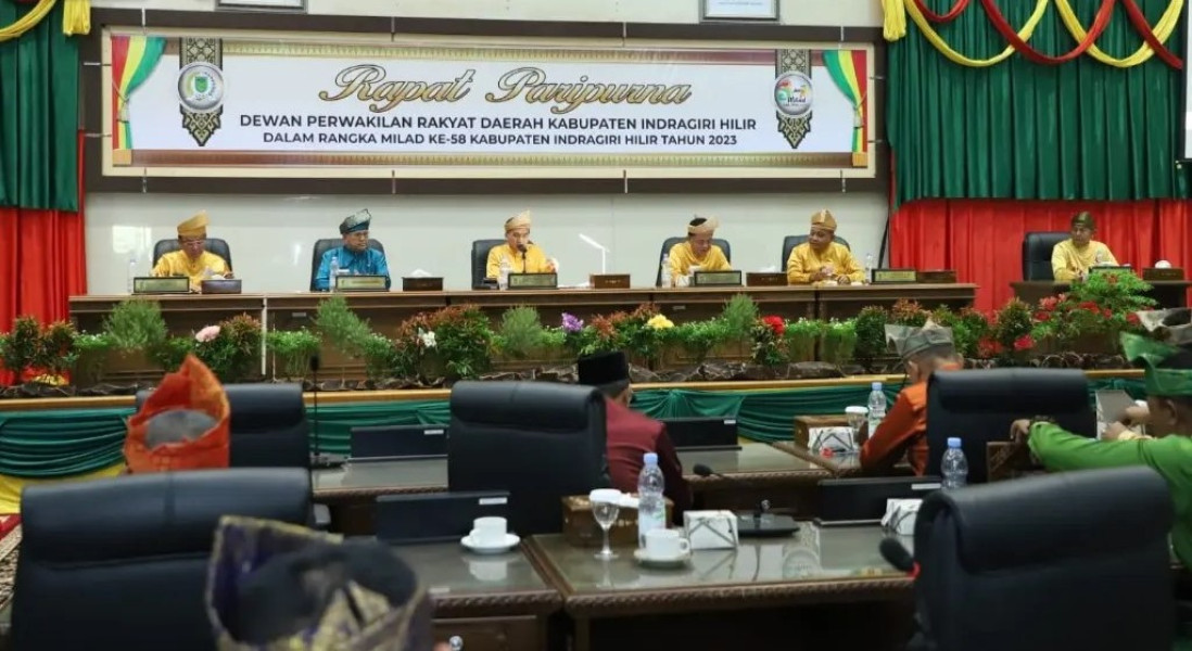 DPRD Gelar Rapat Paripurna Istimewa  Dalam Rangka Milad Inhil  ke – 58