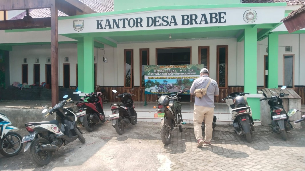 Posko TMMD ke-126 Kodim 0820/Probolinggo Jadi Pusat Kendali Pembangunan Desa Probolinggo