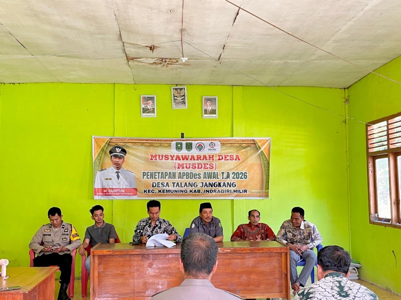 Desa Talang Jangkang Gelar Musdes Penetapan APBDes Tahun Anggaran 2026