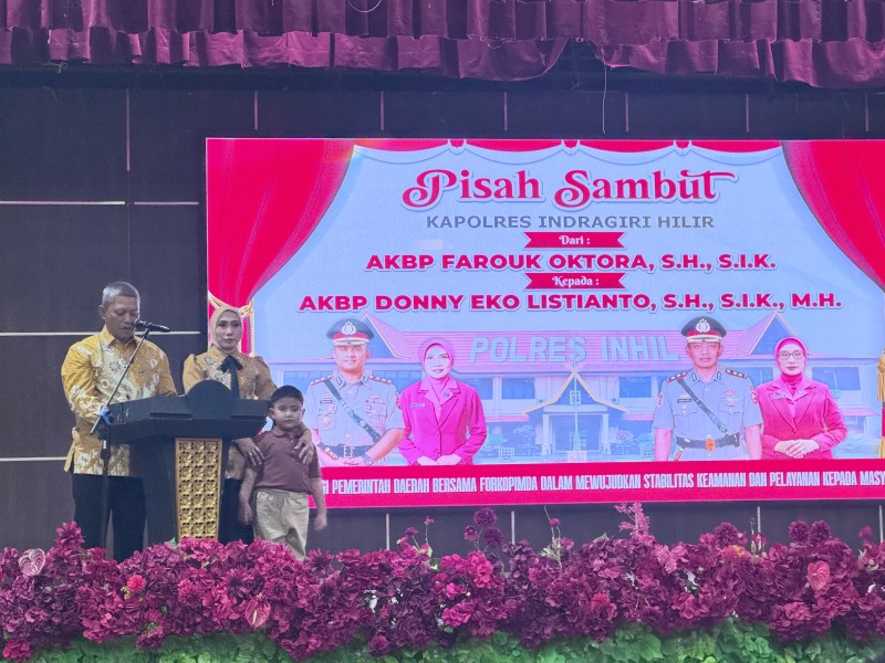 Pisah Sambut Kapolres Indragiri Hilir, Komitmen Perkuat Sinergi dan Pelayanan kepada Masyarakat
