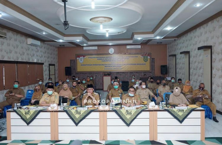 Bupati Inhil HM Wardan Buka Evaluasi Reformasi Birokrasi dan SAKIP