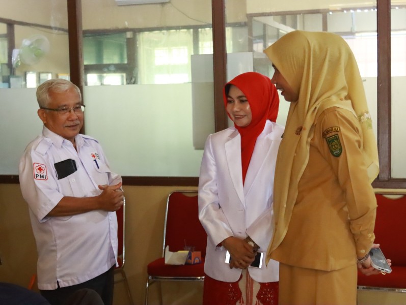 Wabup Yuliantini Apresiasi Kiprah PMI, Ketua PMI Inhil Dorong Aktifkan PMR dan KSR