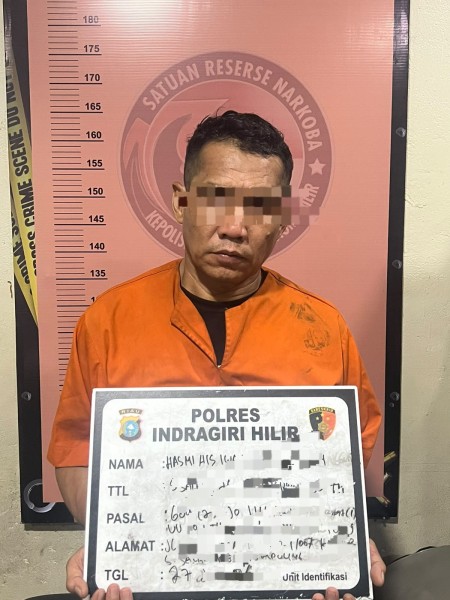 Satresnarkoba Polres Inhil Ungkap Peredaran 280,7 Gram Sabu, Seorang Pengedar Diamankan