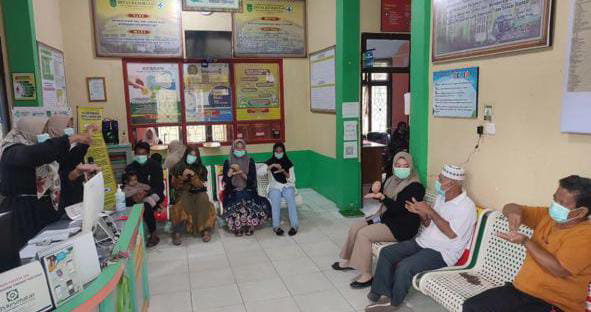 Puskesmas Sungai Piring Edukasi Tentang CTPS dan Penggunaan Masker Serta Etika Batuk