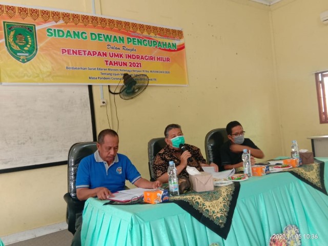 Sidang Dewan Pengupahan: UMK di Inhil Hampir 3 Juta