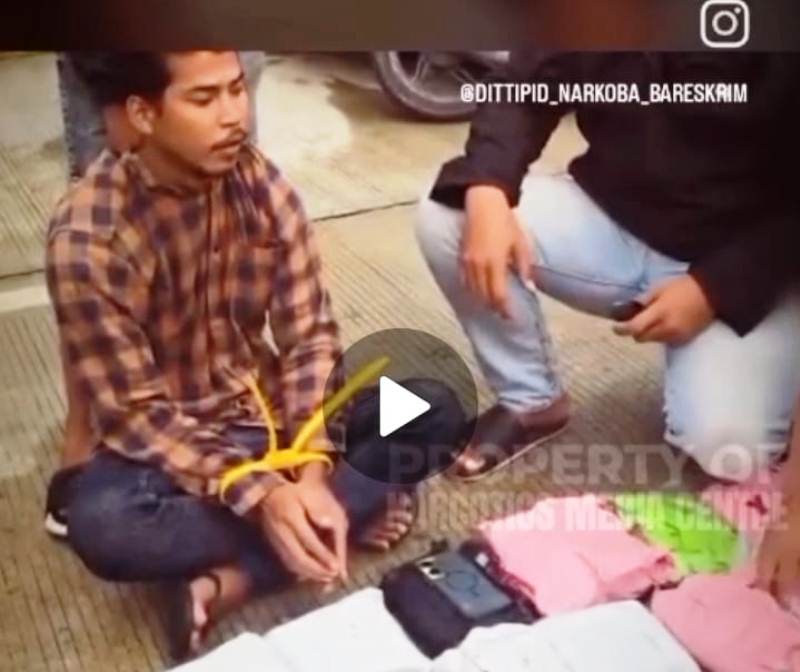 Bareskrim Tangkap Kurir Sabu, Pengendali Diduga Napi Lapas Bengkalis
