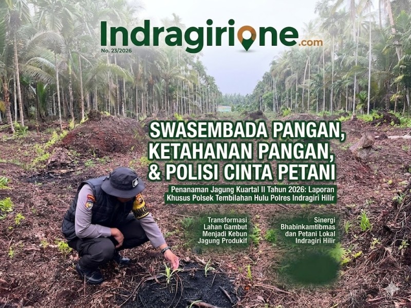 Polsek Tembilahan Hulu Tinjau Perkembangan Jagung Kuartal II Tahun 2026