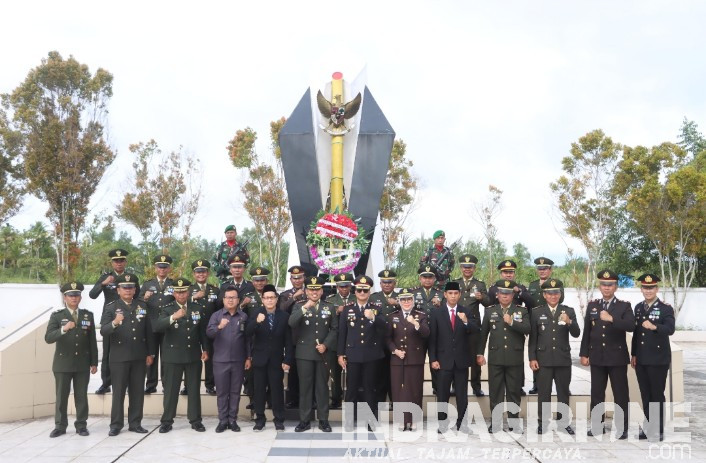 Kapolres Inhil Hadiri Upacara Ziarah Nasional Peringatan HUT 79 TNI