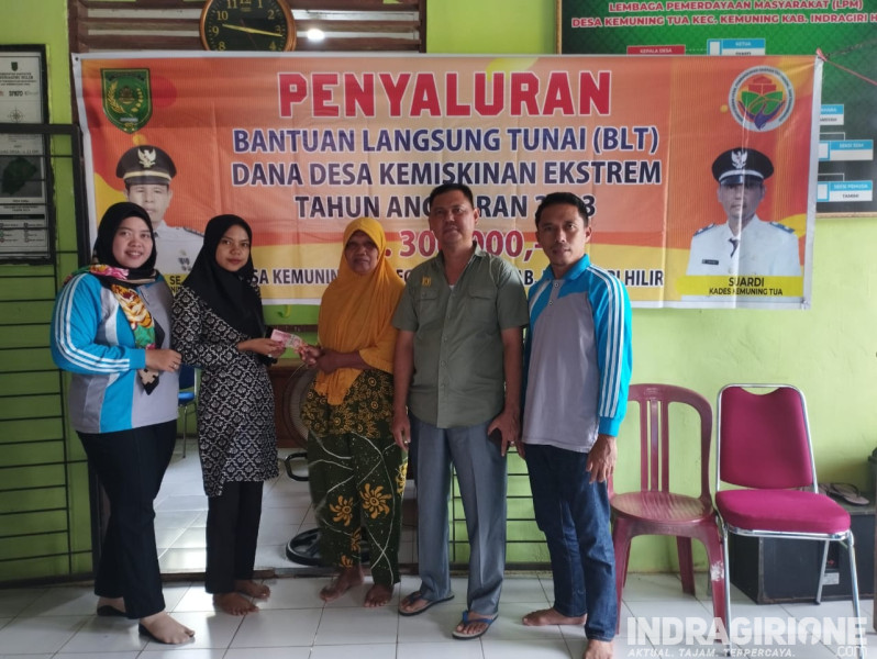 Pemdes Kemuning Tua Salurkan BLT DD Tahap I kepada 34 KPM