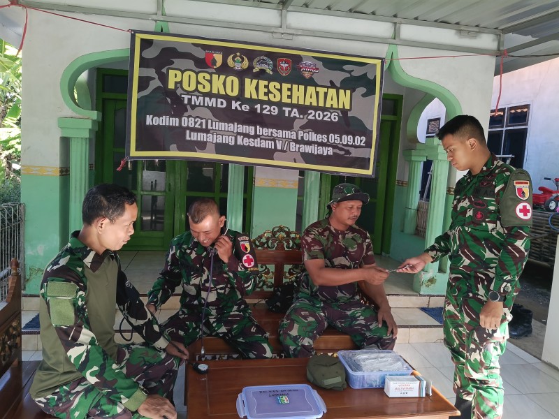 Satgas TMMD Dipastikan Tetap Prima, Pemeriksaan Kesehatan Rutin Dukung Percepatan Pembangunan untuk Masyarakat