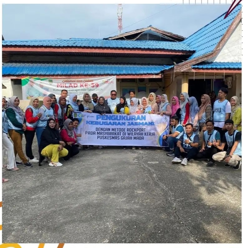 UPT Puskesmas Gajah Mada Tembilahan gelar Kegiatan Pengukuran Kebugaran Jasmani dengan Metode Rockport di Disdagtriinhil