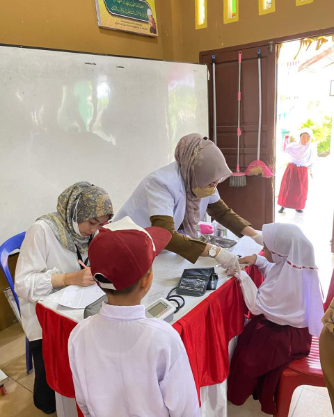 Puskesmas Gajah mada melaksanakan Giat ???????????? berupa penjaringan untuk anak sekolah dasar ( ????????/????????).