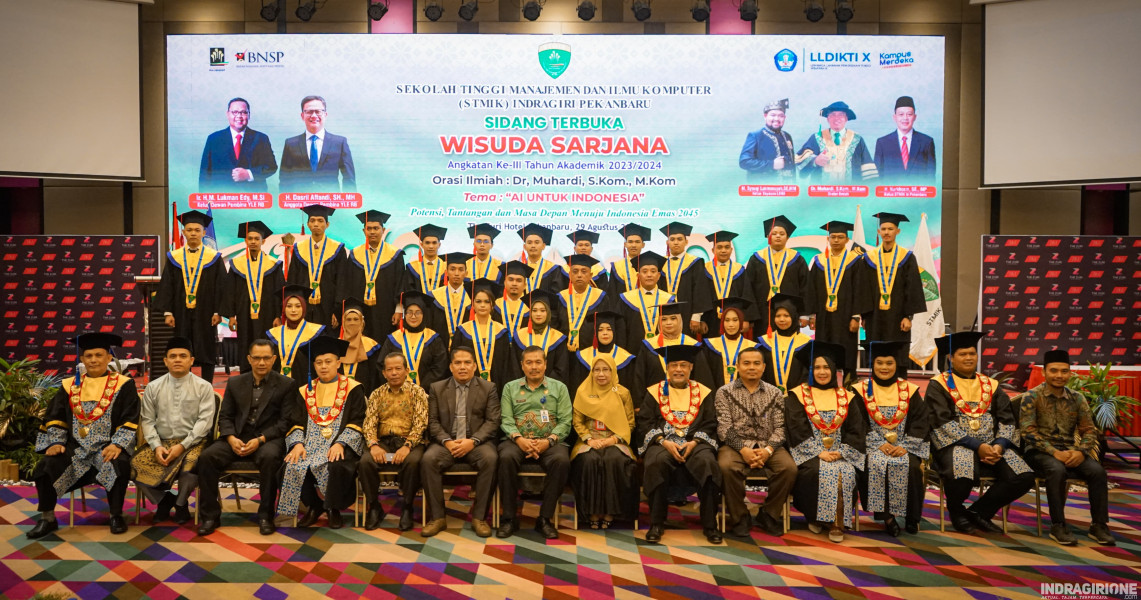 STMIK In Pekanbaru Gelar Yudisium dan Wisuda Angkatan ke III Tahun 2024