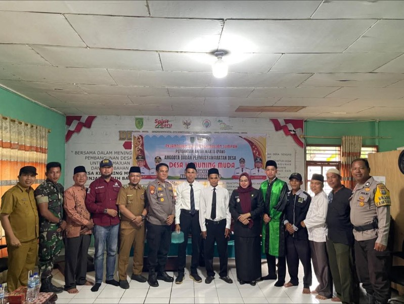 Pelantikan dan Pengambilan Sumpah PAW Anggota BPD Desa Kemuning Muda