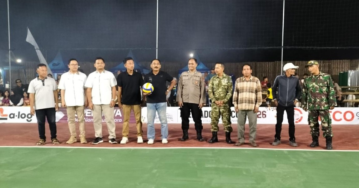 Danramil Kesamben Hadiri Turnamen Voli di Desa Podoroto
