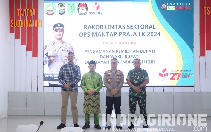 Rapat Koordinasi Lintas Sektoral OPS Mantap Praja LK 2024 Pengamanan Pilkada Inhil