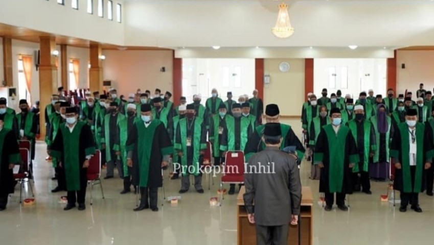 Bupati Inhil Secara  Resmi Kukuhkan 102 Dewan Hakim