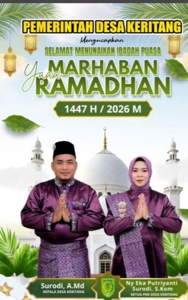 Pemdes Keritang Sambut Idul Fitri 1447 H dengan Ucapan Penuh Kebersamaan dan Keberkahan