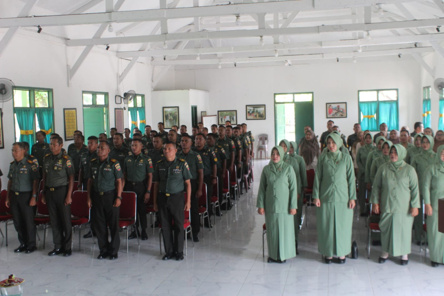 Kodim 0314/Inhil Ikuti Kegiatan Bintal dari Kodam I/Bukit Barisan