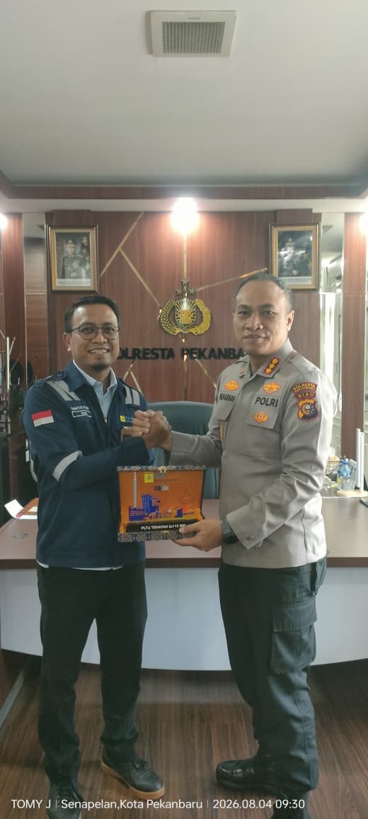 Sambut HUT RI ke-81 , PLN Nusantara Power UP Tenayan Perkuat Sinergi Bersama Polresta Pekanbaru
