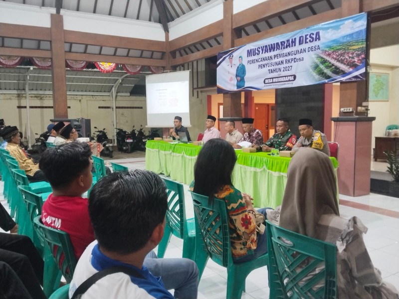 Sertu Syamsul Hadiri Rakor Penyusunan RKPDesa Mojokrapak