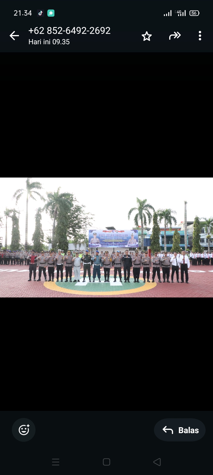 Polres Karimun Gelar Apel Pasukan Operasi Keselamatan Selegi 2026