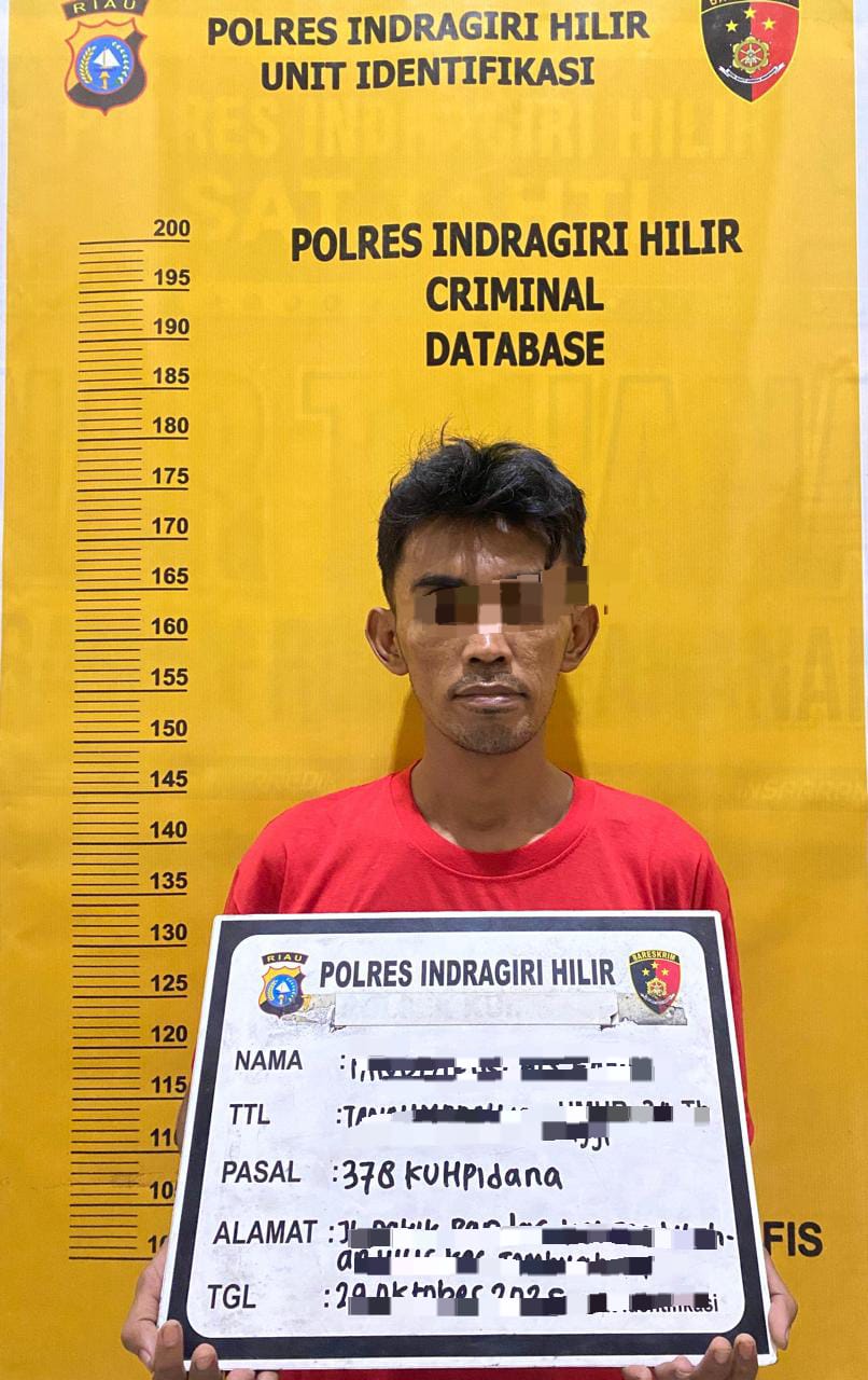 Polres Indragiri Hilir Berhasil Amankan Pelaku Penipuan Pembuatan Kartu Indonesia Sehat Palsu